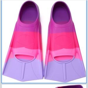 Pink and Purple Swim Fins